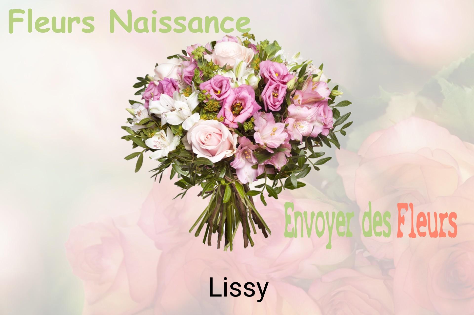 Bouquet de fleurs de naissance livré à Lissy
